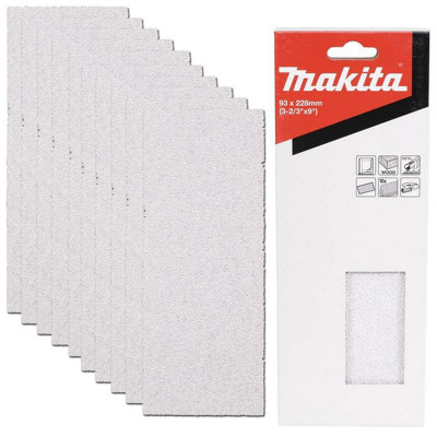 10 X Makita 60 Grit Coarse 93 X 230mm 1/3 Sheet Sander Sanding Sheet Metal Wood from B&Q