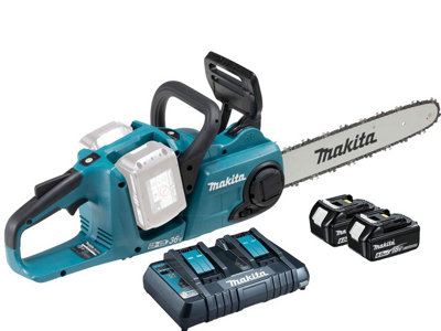 Makita Duc353pg2 Twin 18V Chainsaw Size 2