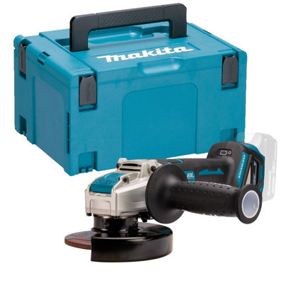 Makita Dga519Z 18V Cordless Brushless X-Lock Angle Grinder 125mm Bare + Makpac from B&Q