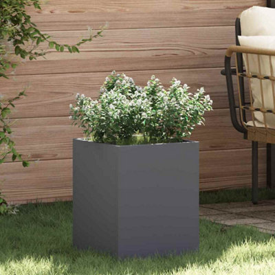 B&Q -  Garden Planter Anthracite Cold-Rolled Steel