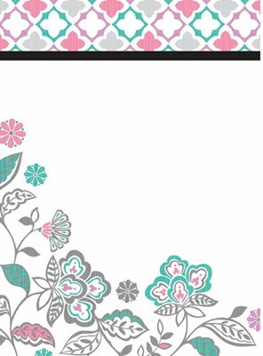 Wallpops Floral Medley Self-Adhesive Dry Erase Message Note Board from B&Q