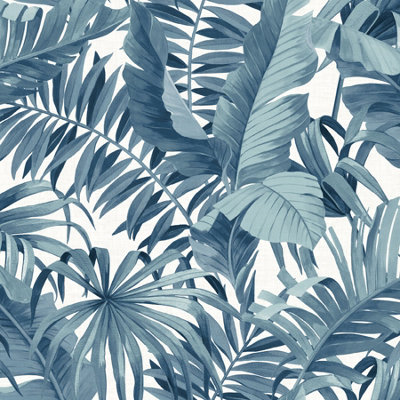 Nuwallpaper Nus3148 Maui Peel & Stick WallpaperBlue from B&Q