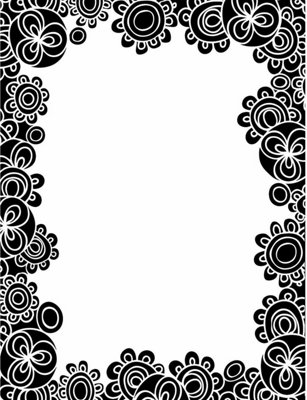 Wallpops Black & White Bali Floral Self-Adhesive Dry Erase Message Note Board from B&Q