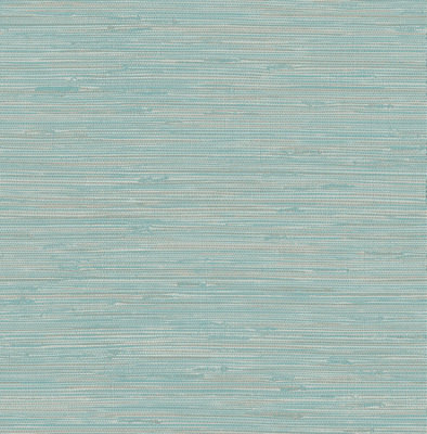 Nuwallpaper Nus3337 Tibetan Grasscloth Peel & Stick WallpaperTeal from B&Q