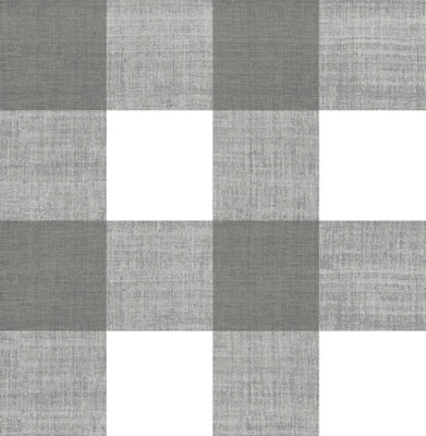 Nuwallpaper Slw3415 Scottish Plaid Self Adhesive WallpaperCharcoal from B&Q