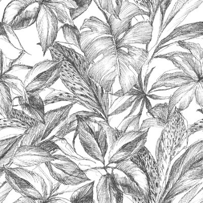 Nuwallpaper Nu3492 Canopy Peel & Stick WallpaperBlack from B&Q