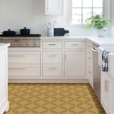 Floorpops Vete Brown Peel & Stick Floor TilesFp3927 from B&Q
