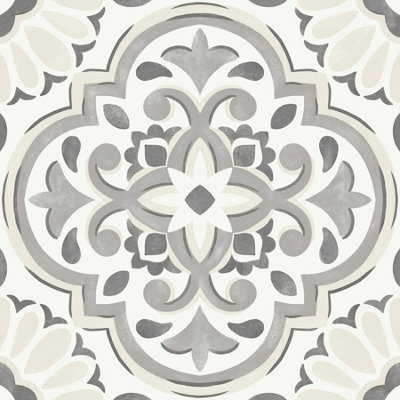 Floorpops Massimo Grey Peel & Stick Floor TilesFp3988 from B&Q