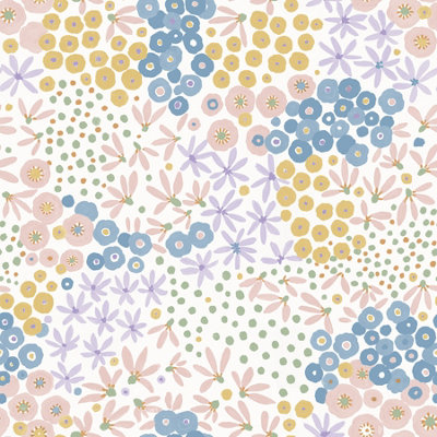 Nuwallpaper Nus4847 Floral Bunch Multi Peel & Stick WallpaperBright from B&Q