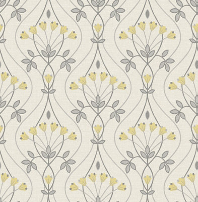 Nuwallpaper Nus4986 Wilder Peel & Stick WallpaperGrey from B&Q