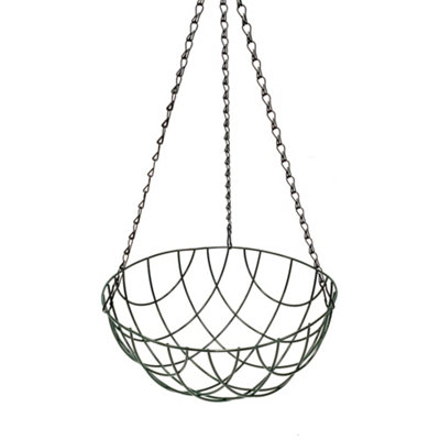 Panacea Green Round Metal Hanging Basket30Cm from B&Q