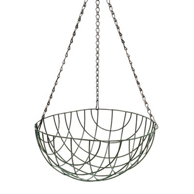 Panacea Green Round Metal Hanging Basket35Cm from B&Q