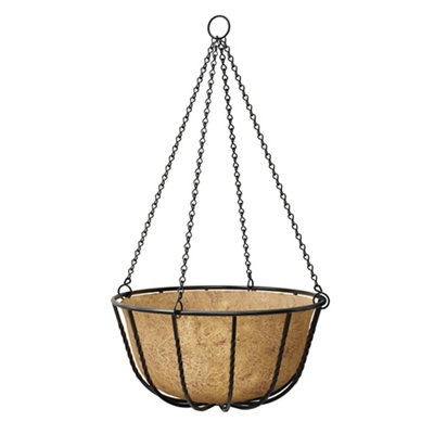 Panacea Forge Black Round Wire Hanging Basket35Cm from B&Q