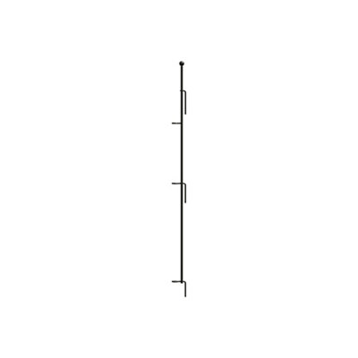 Panacea Multi-Purpose Grid Fence Black Metal Gate Post (H)0.91M from B&Q