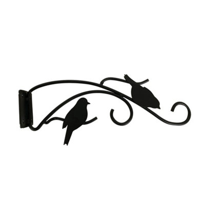 Panacea Black Metal 310mm Outdoor Use Hanging Basket Bracket from B&Q