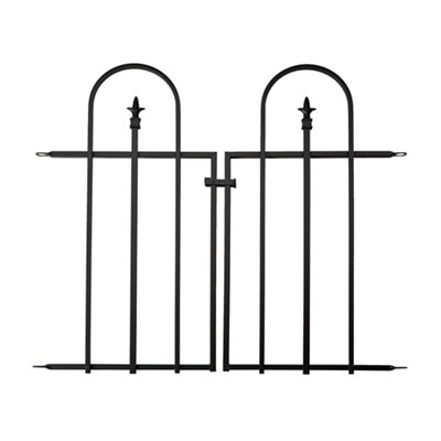 Panacea Steel Triple Arch Finial Gate(H)0.94M (W)0.85M