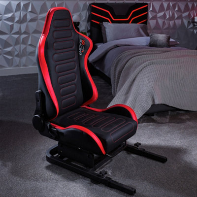 X Rocker Xr Racing - Chicane Racing Seat - Black/Red - Image 6