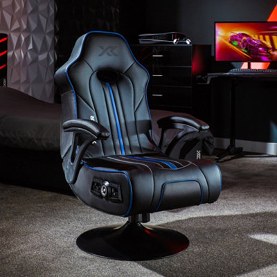 X Rocker Torque 2.1 Audio Console Gaming ChairBlack / Blue from B&Q