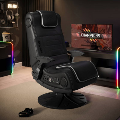 X Rocker Pro 4.1 Bluetooth Audio Console Gaming ChairBlack from B&Q
