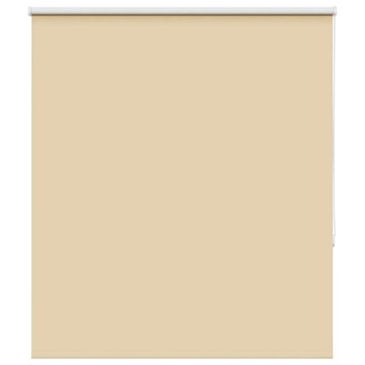 Berkfield Roller Blind Blackout Beige 125X175 Cm Fabric Width 121.6 Cm Polyester
