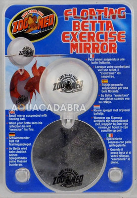 Zoo Med Zoomed Betta Exercise Floating Mirror Siamese Fighter Reflector Fish Tank from B&Q