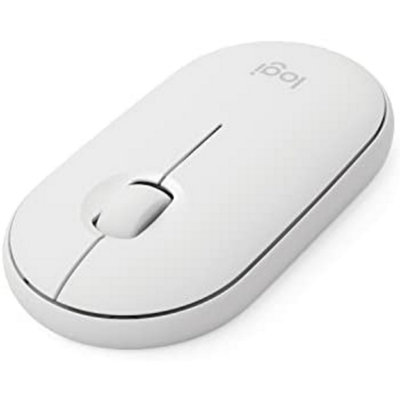 Logitech Pebble I345 Wireless Optical Mouse Silent, Slim, Off-White Apple