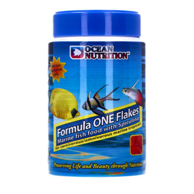 Ocean Nutrition Formula One Flakes Marine Fish Food Protein Aquarium Tank 154G from B&Q