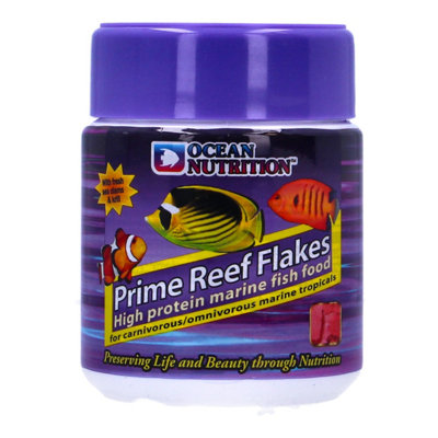 Ocean Nutrition Prime Reef Flake Fish Food 34GNutrient-Rich Formula For Healthy Aquatic Life from B&Q