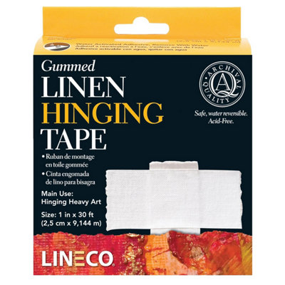 Lineco Linen Hinging Tape Water-Activated Adhesive 25mm X 9.14M from B&Q