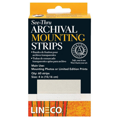 Lineco See-Through Polyester Mounting Strips 3.17Cm X 10.16Cm (Pack Of 60) from B&Q