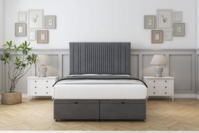 Sloomy Kingsley Armour Coniston Ottoman Bed Base With 26" Strutted Headboard 5' King from B&Q