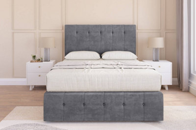 Sloomy Cambridge Armour Coniston Divan Bed Set 2 Drawers Left Side26" Strutted & 12" Footboard 2'6 Small Single from B&Q