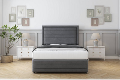 Sloomy Ashford Armour Coniston Divan Bed Set No Drawers26" Strutted  & 12" Footboard 2'6 Small Single from B&Q