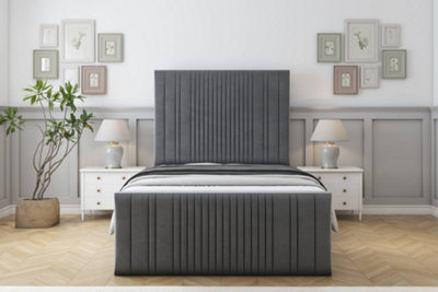 Sloomy Kingsley Armour Coniston Bed Frame With 50" Upholstered Headboard 3' Single from B&Q