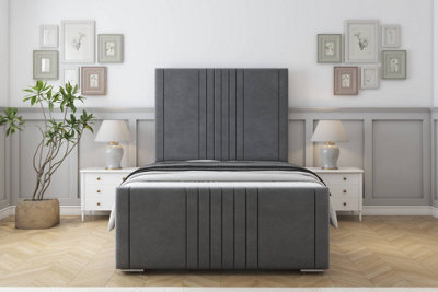 Sloomy Harrington Armour Coniston Bed Frame With 50" Upholstered Headboard 5' King from B&Q
