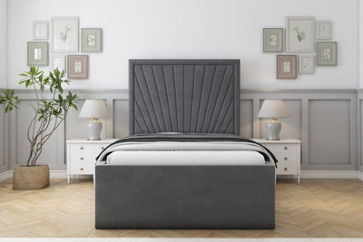 B&Q -  Somerset Armour Coniston Deep-Sided Bed Frame With 50" Upholstered Headboard 6' Super King