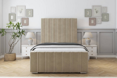 Sloomy Radcliffe Almond Coniston Bed Frame With 50" Upholstered Headboard 4'6 Double from B&Q