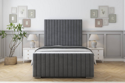 Sloomy Madison Armour Coniston Bed Frame With 50" Upholstered Headboard 2'6 Small Single from B&Q