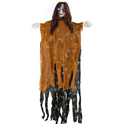 Darphe Yellow Halloween Hanging Ghost Decoration from B&Q