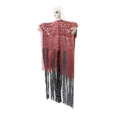 Darphe Halloween Red Hanging Ghost Decoration 78Cm W X 129Cm H from B&Q