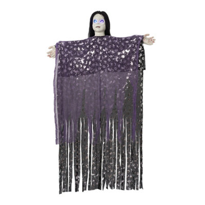 Darphe Halloween Purple Hanging Ghost Decoration 78Cm W X 129Cm H from B&Q
