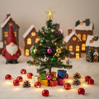 Living And Home Mini Christmas Tree With Bells And Lights19Cm W X 50Cm H from B&Q