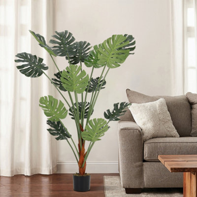 Darphe 150 Cm Artificial Tropical Monstera Plant In A Pot (Fake Plant) from B&Q