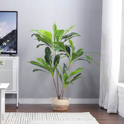 Darphe 125Cm Tall Large Artificial Indoor Potted Tree from B&Q