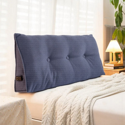 Living And Home Cloisonné Pattern Bed And Sofa Triangular Wedge-Shaped Headboard Cushion Made Of Teddy Bear Plush Fabric100Cm X 20Cm X 50Cm from B&Q