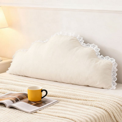Living And Home White Soft Headboard Pillow Backrest Cushion 180Cm W X 20Cm D X 75Cm H from B&Q