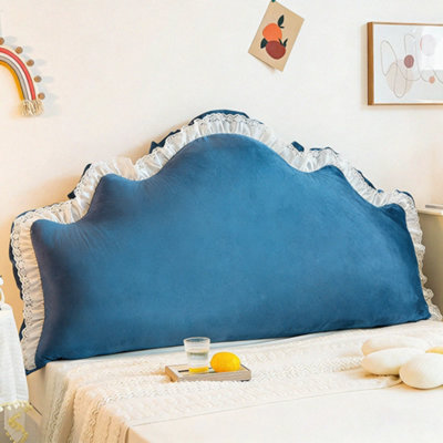 Living And Home Blue Soft Headboard Pillow Backrest Cushion 180Cm W X 20Cm D X 75Cm H from B&Q