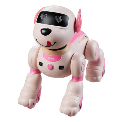 Living And Home Pink Programmable Remote Control Robot Dog Toy Interactive Kids Toy from B&Q