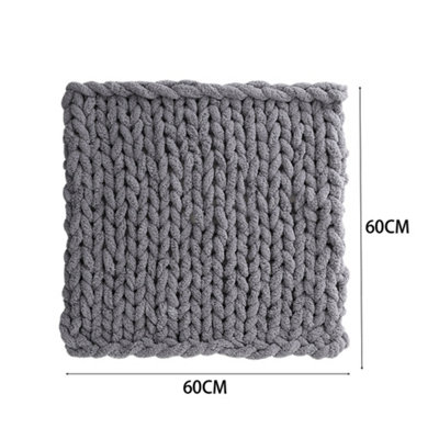Darphe Pink Hand-Woven Chenille Throw Blanket For Couch And Bed 60Cm L X 60Cm W