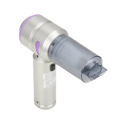 Living And Home Multi-Functional Cordless Handheld Vacuum Cleaner, Mini Vacuum Cleaner, Powerful 16000Pa Suction, Silver-Purple
